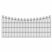 Modern Garden Outdoor Decoration mesh fence Deco Arco Recto Wave Arco+Wave twin bars yard fence